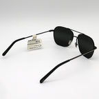 Maui Jim Mano Polarized Sunglasses - Black with Silver Stripe/Neutral Grey