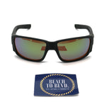 Costa Sunglasses Tuna Alley Pro - Black Frame W/ Green Mirror Lens