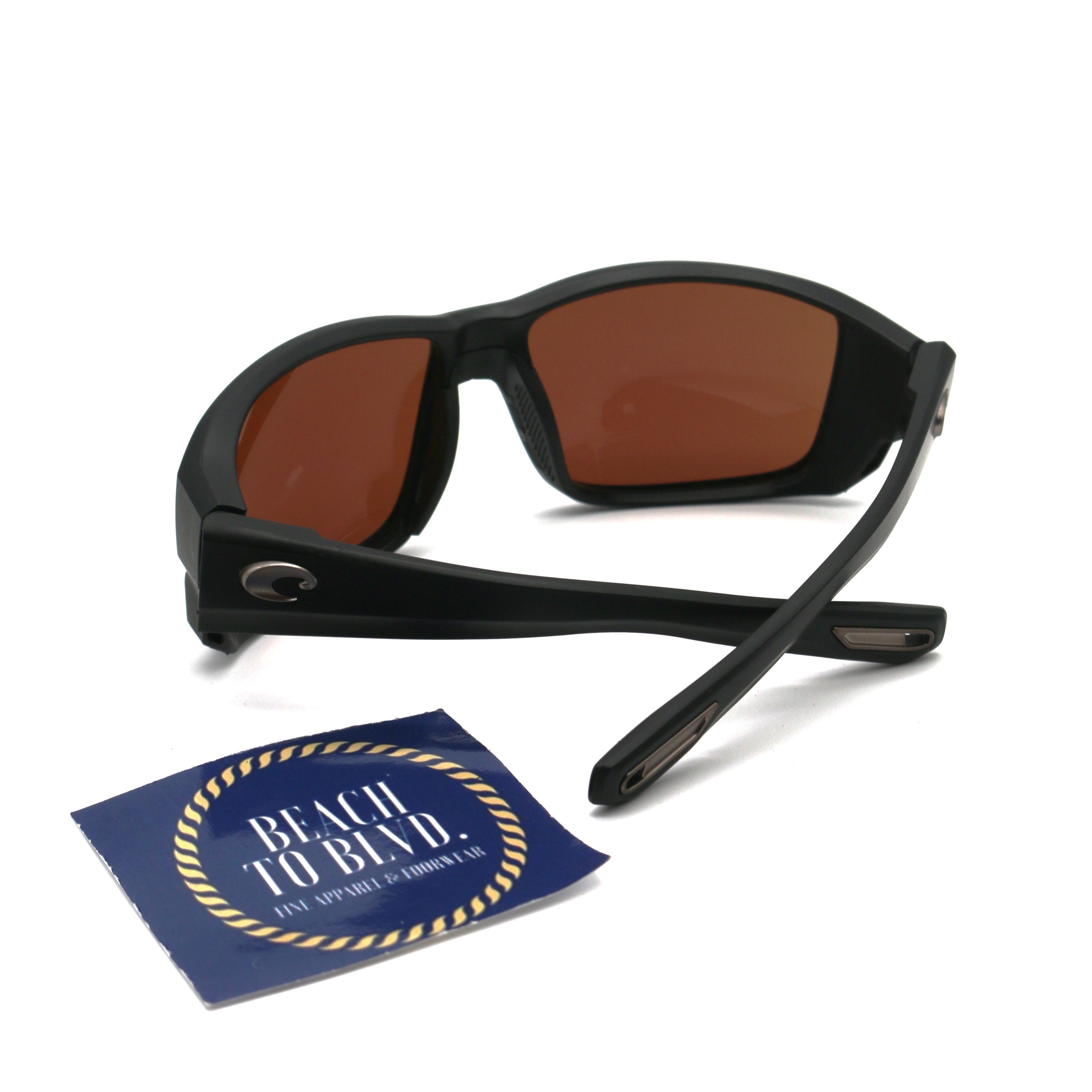 Costa Sunglasses Tuna Alley Pro - Black Frame W/ Green Mirror Lens