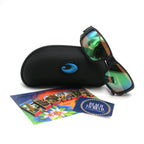 Costa Sunglasses Tuna Alley Pro - Black Frame W/ Green Mirror Lens