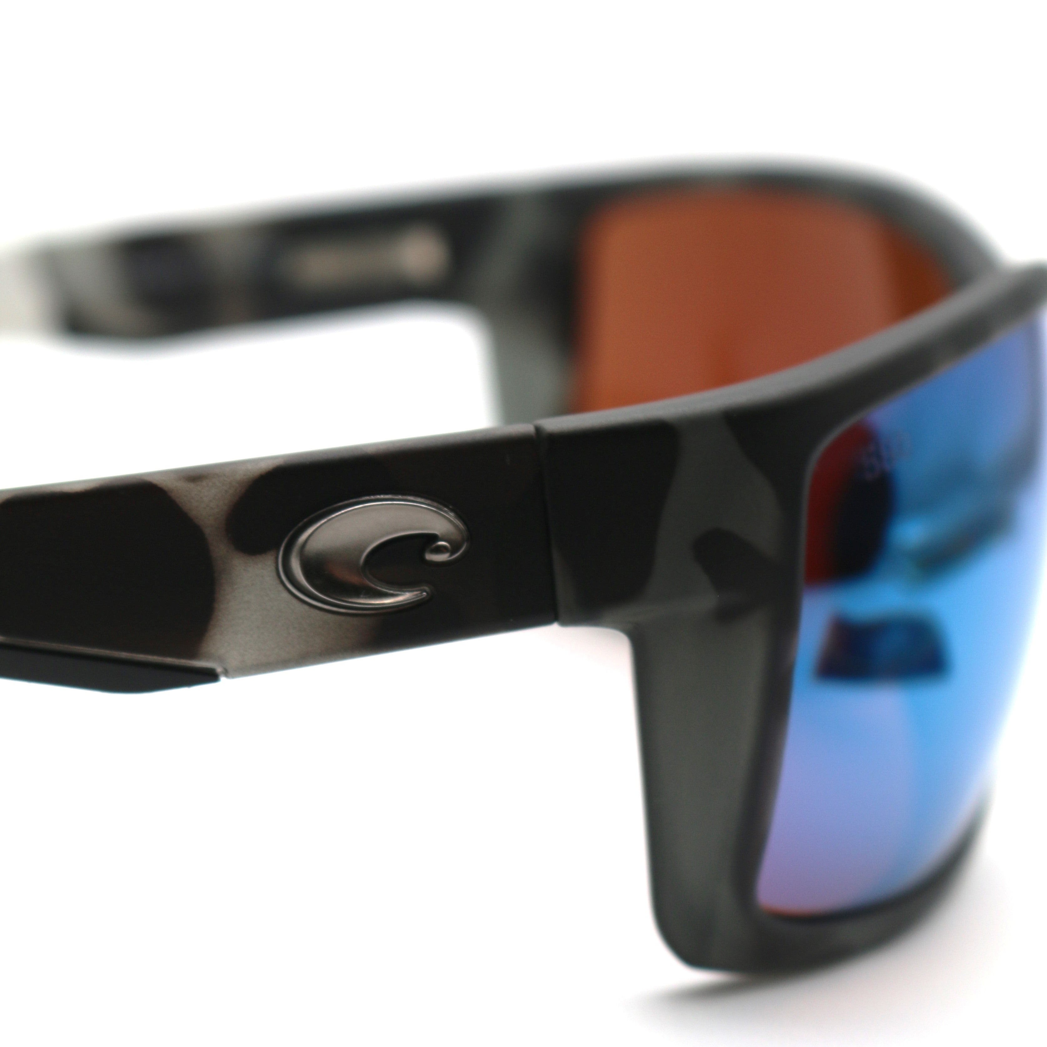 Costa Reefton Polarized Sunglasses - Tiger Shark Frame with Green 580G Glass Lens