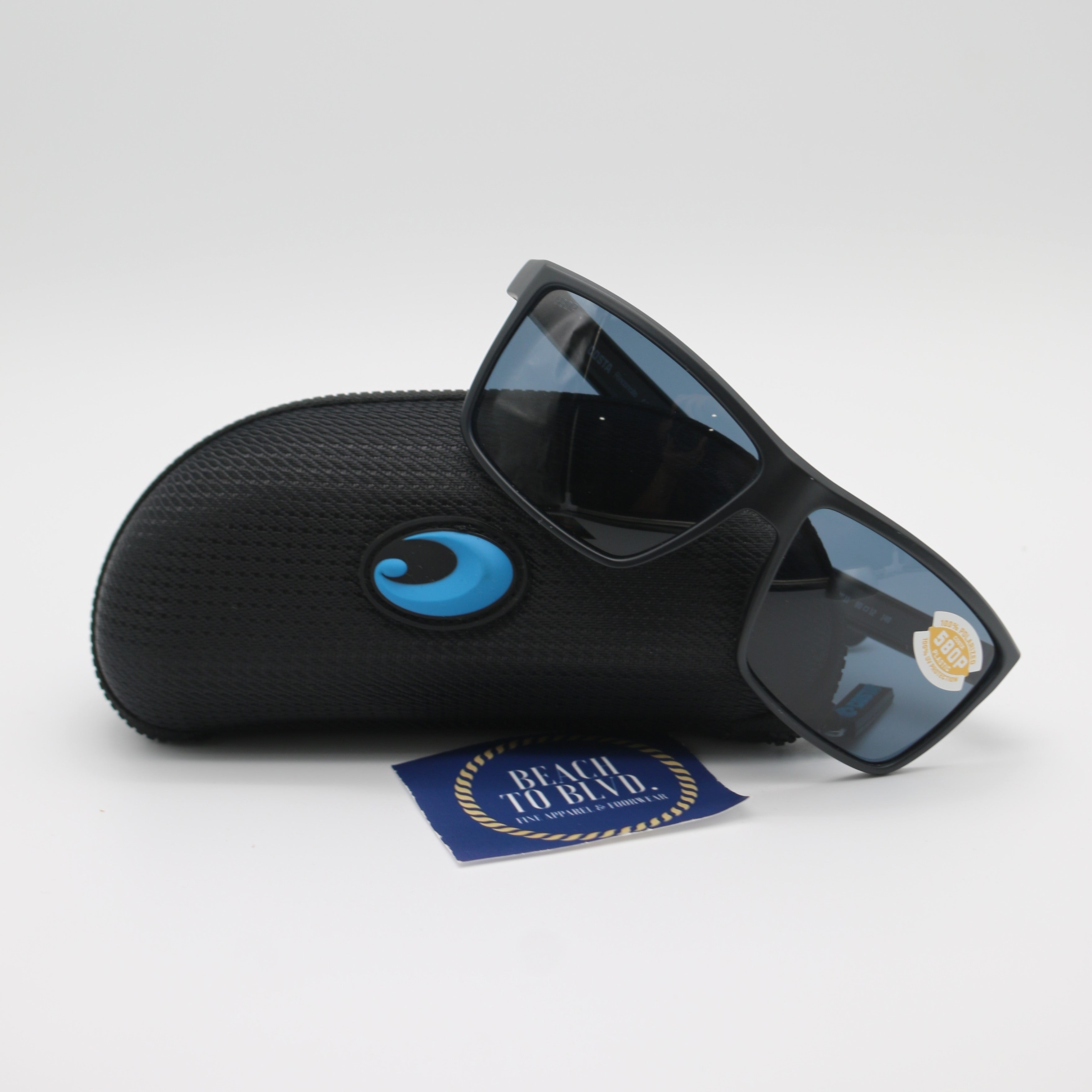 Costa Sunglasses Rinconcito - Matte Black Frame w/ Grey Polarized Polycarbonate Lens