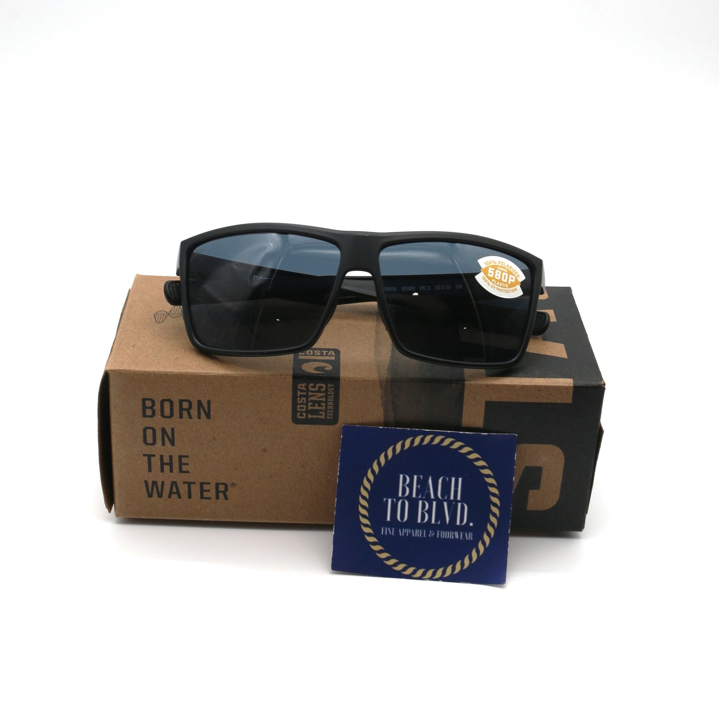 Costa Sunglasses Rinconcito - Matte Black Frame w/ Grey Polarized Polycarbonate Lens