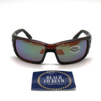 Costa Sunglasses Permit - Tortoise Frame w\ Green Mirror Polarized Glass Lens
