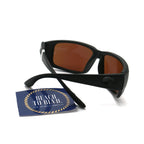 Costa Sunglasses Fantail Polarized - Blackout Frame W/Green Mirror Glass Lens