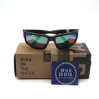 Costa Sunglasses Fantail Polarized - Blackout Frame W/Green Mirror Glass Lens
