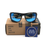 Costa Sunglasses - King Tide Polarized - Black Pearl Frame w/ Blue Mirror Glass Lens