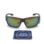 Costa Tailfin Polarized Sunglasses - Matte Gray Frame / Green Lens - 06S9113