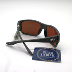 Costa Tailfin Polarized Sunglasses - Matte Gray Frame / Green Lens - 06S9113