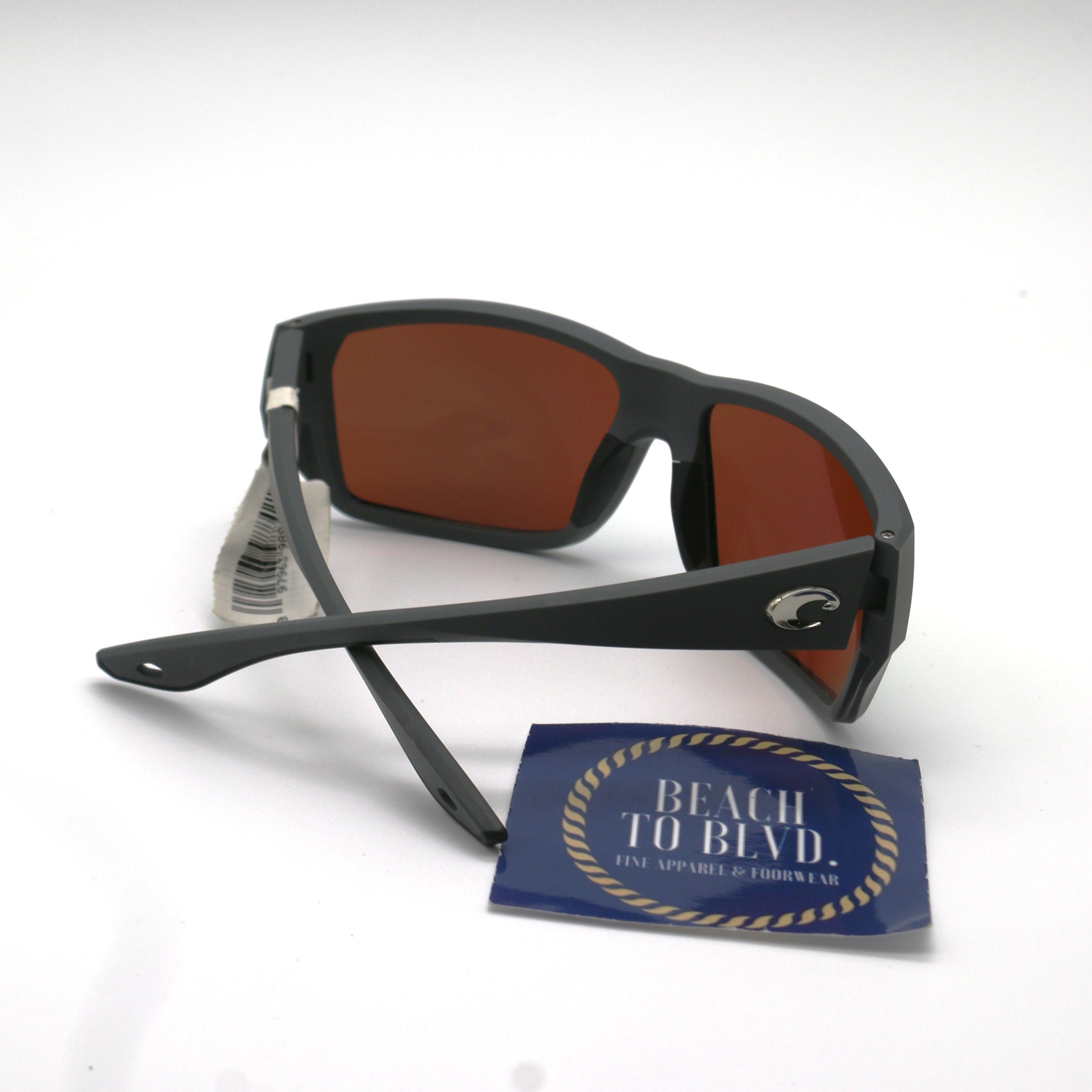 Costa Tailfin Polarized Sunglasses - Matte Gray Frame / Green Lens - 06S9113