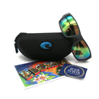 Costa Tailfin Polarized Sunglasses - Matte Gray Frame / Green Lens - 06S9113