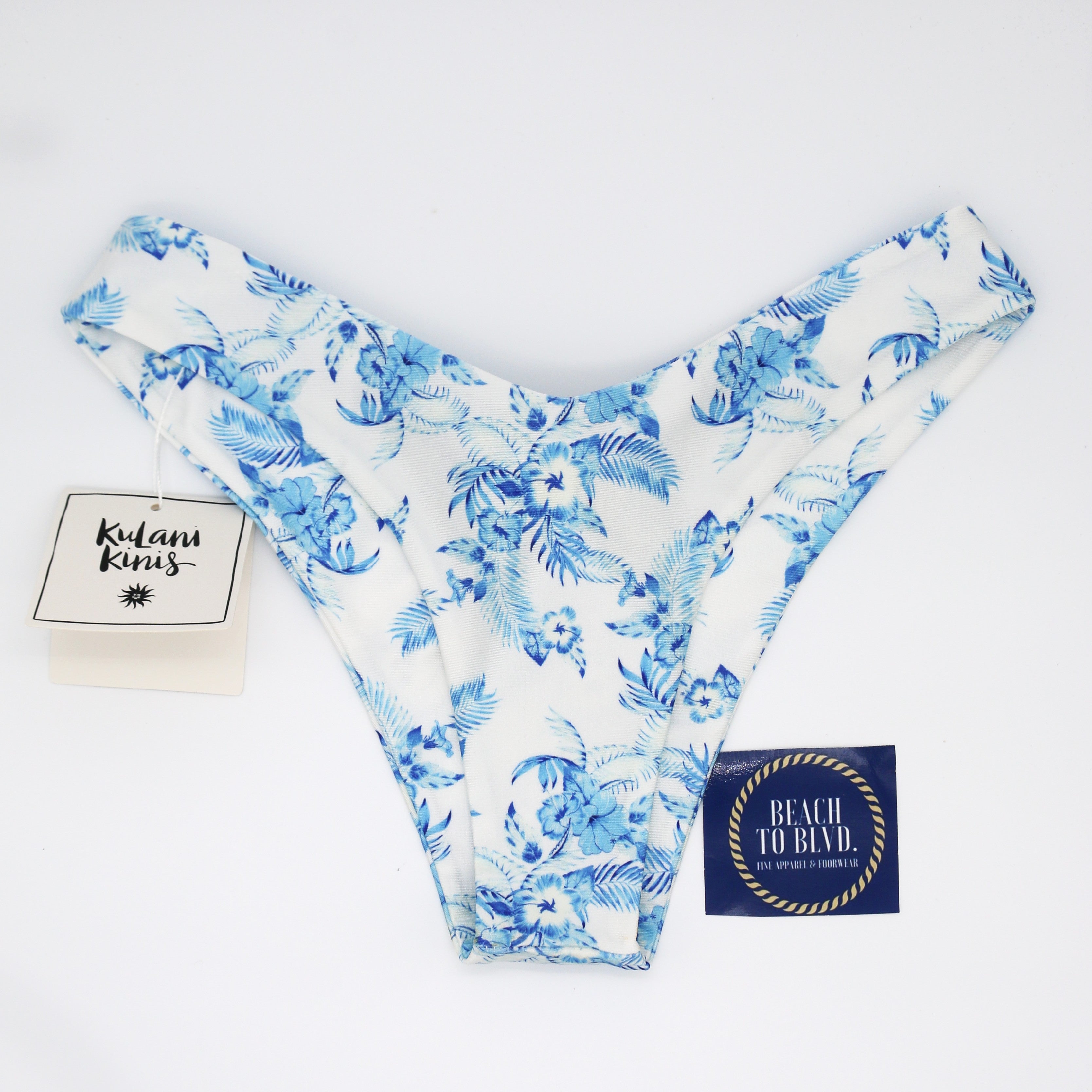 Kulani Kinis Cheeky V Bikini Bottom - Vintage Paradise - BeachToBlvd