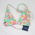 Kulani Kini Classic Tie Halter Bikini Top - Coconut Dreams - BeachToBlvd