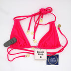 Kulani Kinis Halter Bralette Bikini Top - Posh Pink - BeachToBlvd