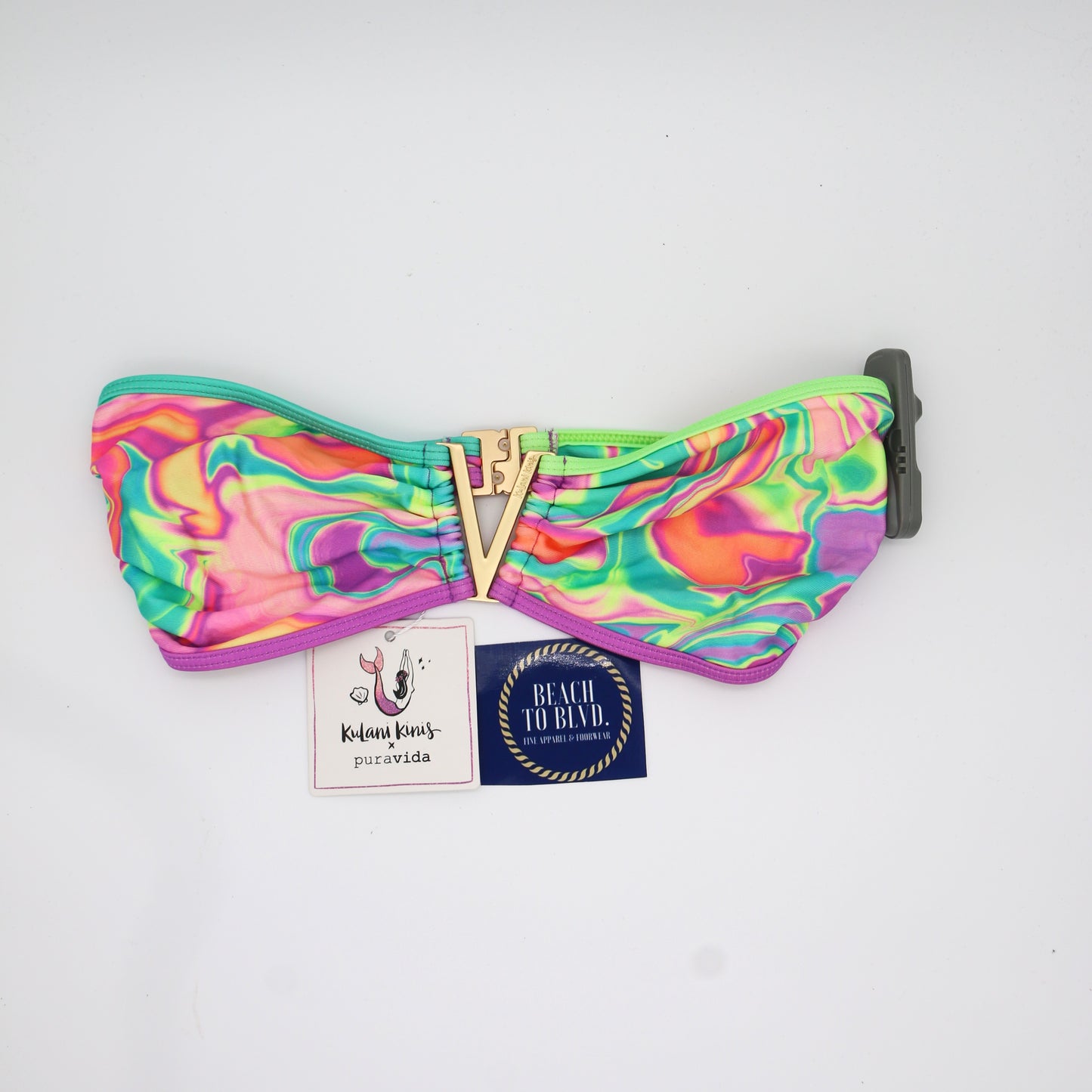 Kulani Kinis women's mega v bandeau top- calypso castaway