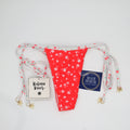 Micro Thong Tie Side Bikini Bottom - Cherry Cove - BeachToBlvd