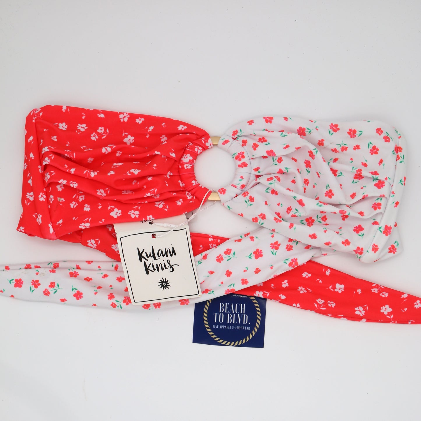 Strapless Bandeau Bikini Top - Cherry Cove