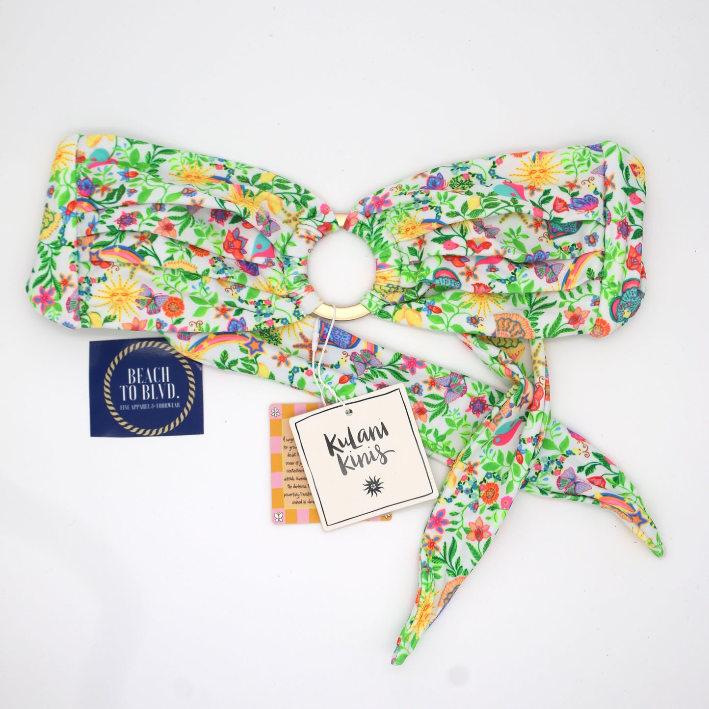 Kulani Kinis Strapless Bandeau Bikini Top - Desert Disco