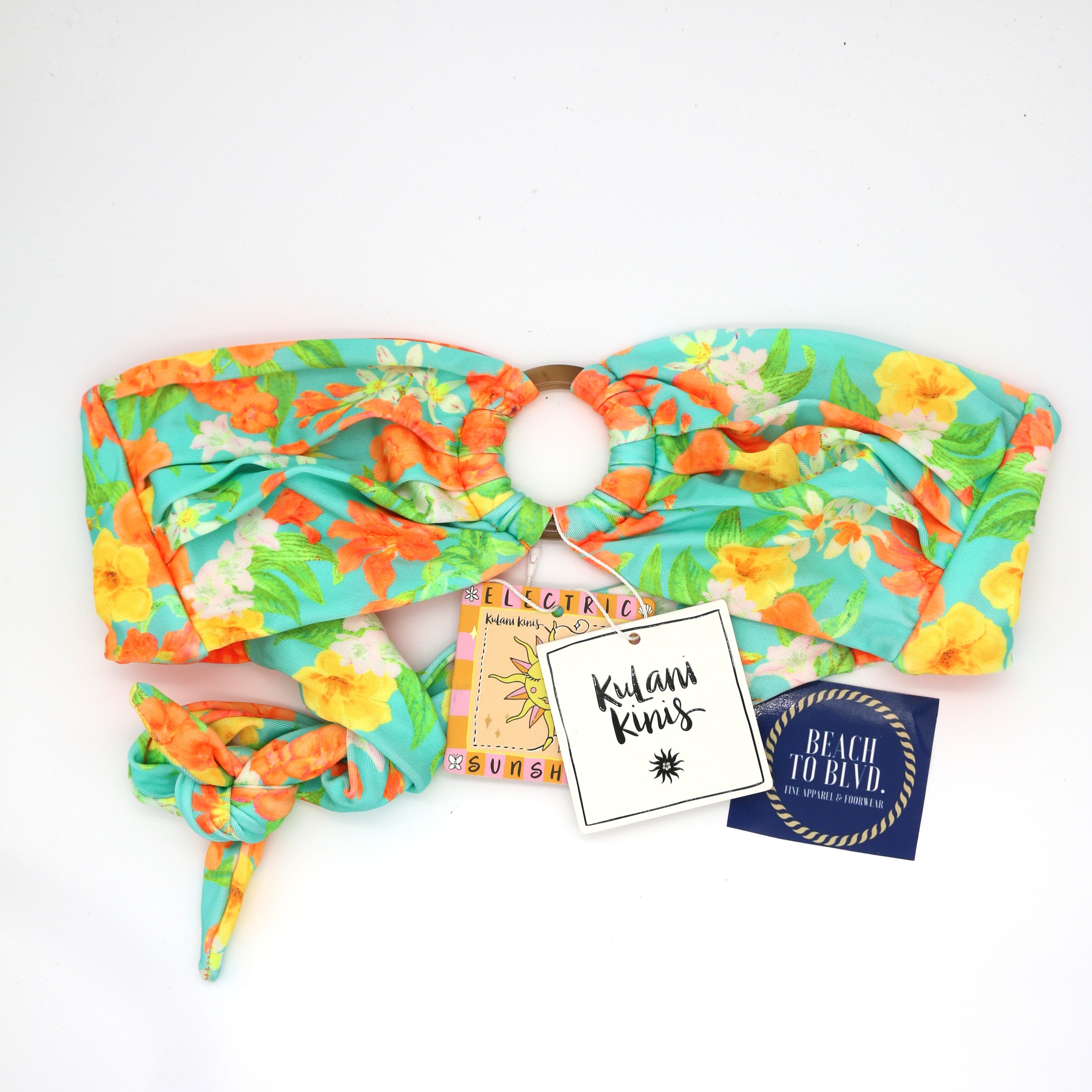 Kulani Kinis Strapless Bandeau Bikini Top - Sunkissed Soul - BeachToBlvd