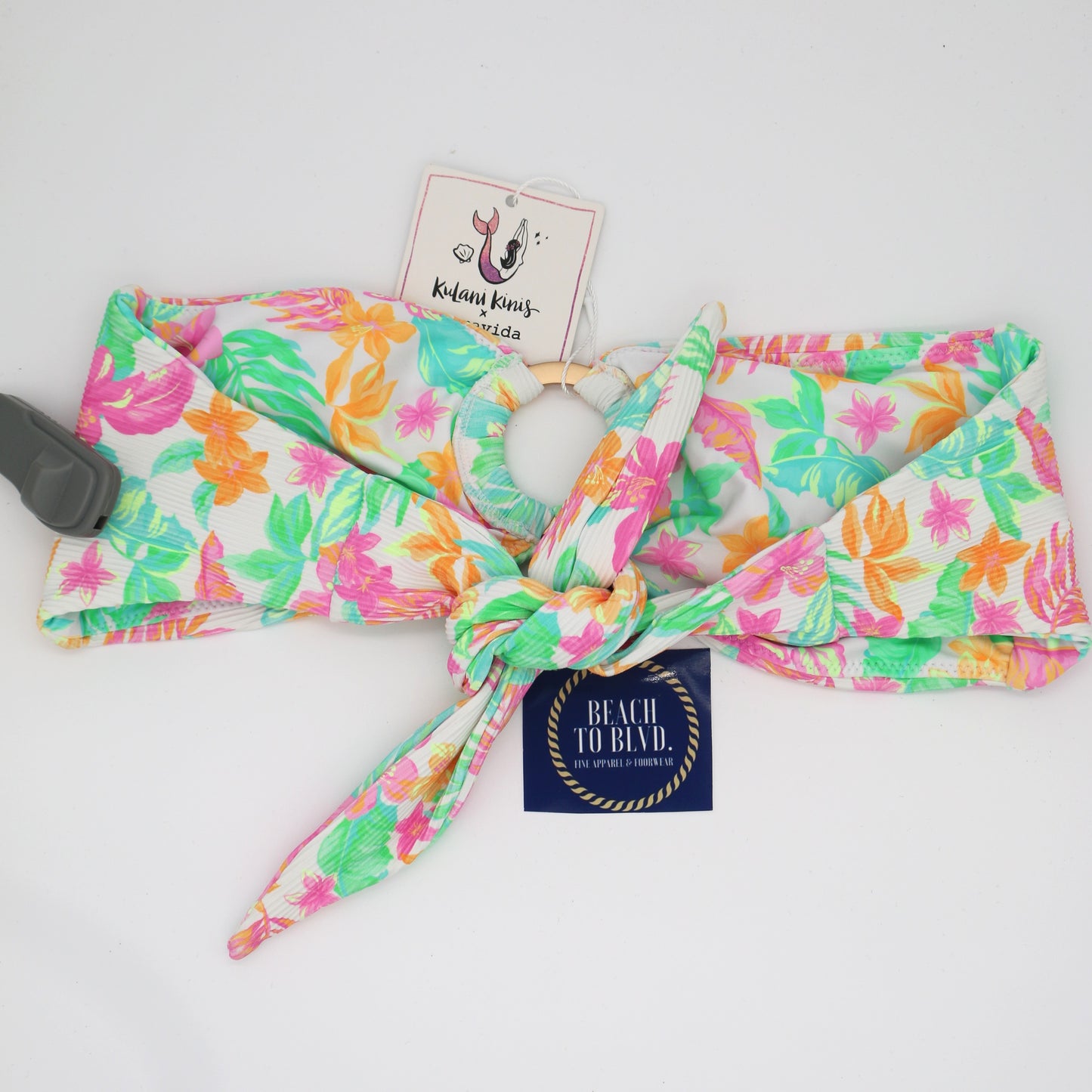 Kulani Kinis Strapless Bandeau Bikini Top - Coconut Dreams