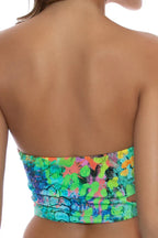 Luli Fama Miami Mystique Double Knotted Side Cut Out Crop Top