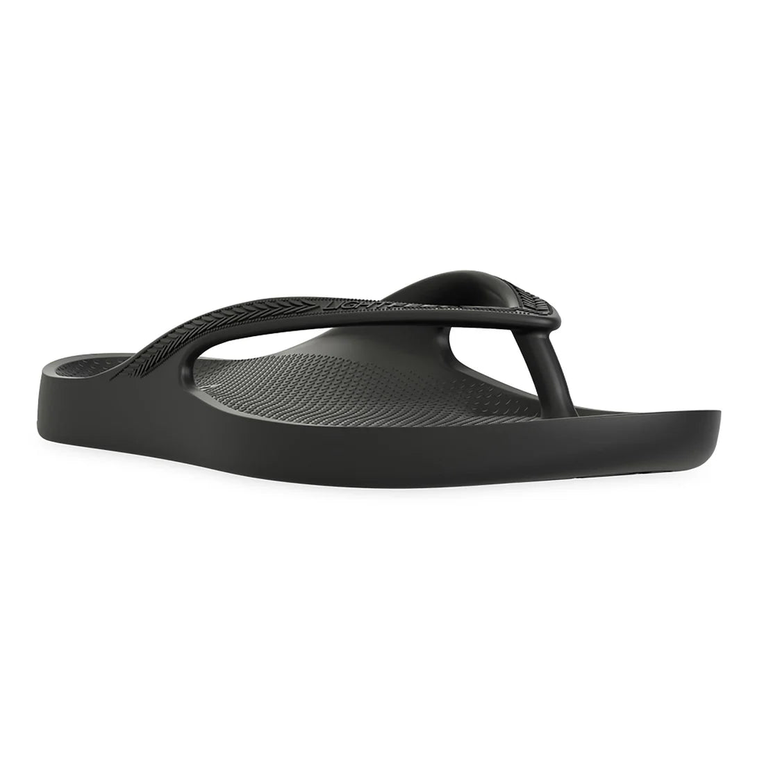 Lightfeet Black - Arch Support Flip Flops