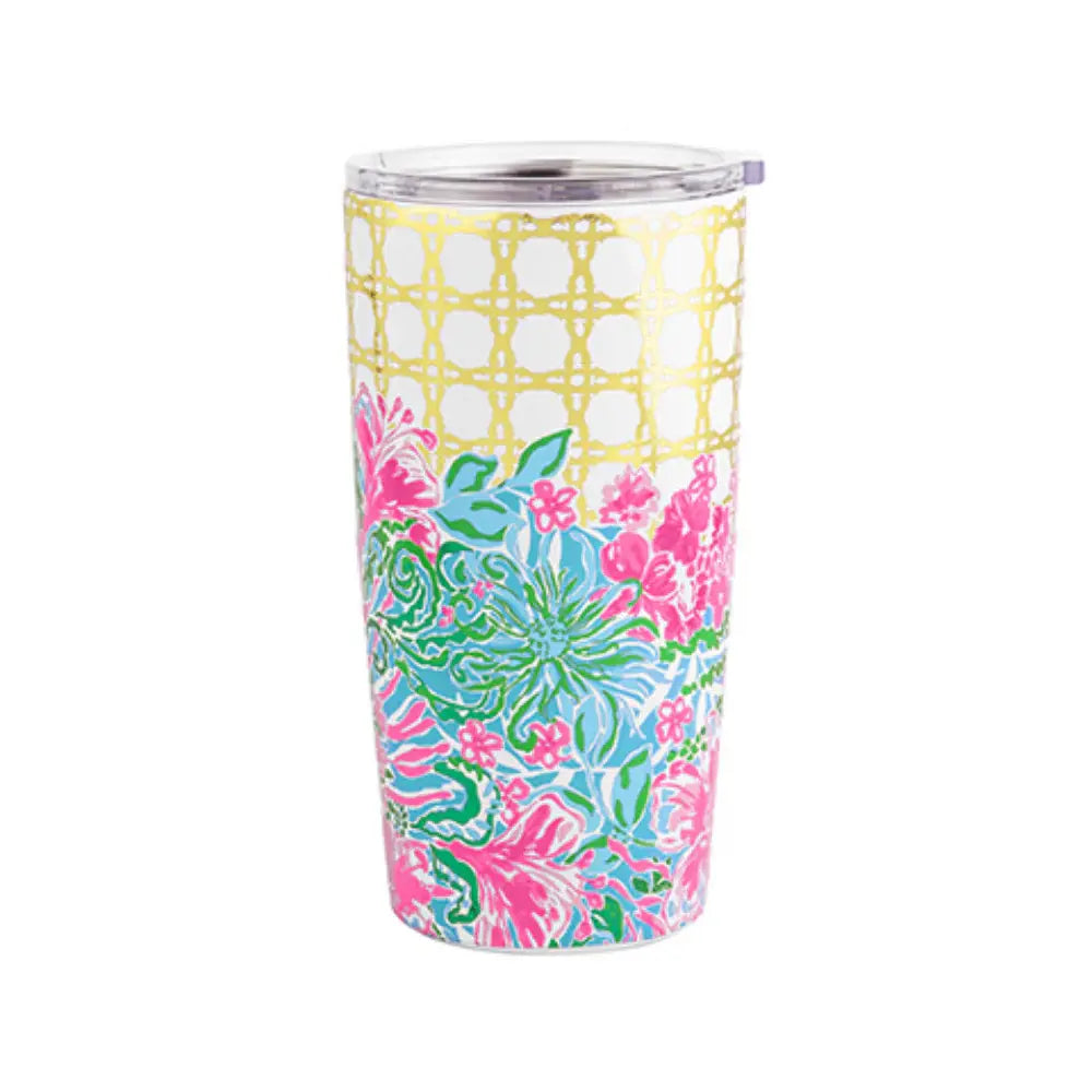 Lilly Pulitzer Stainless Steel Tumbler 20 oz, Leaf It Wild