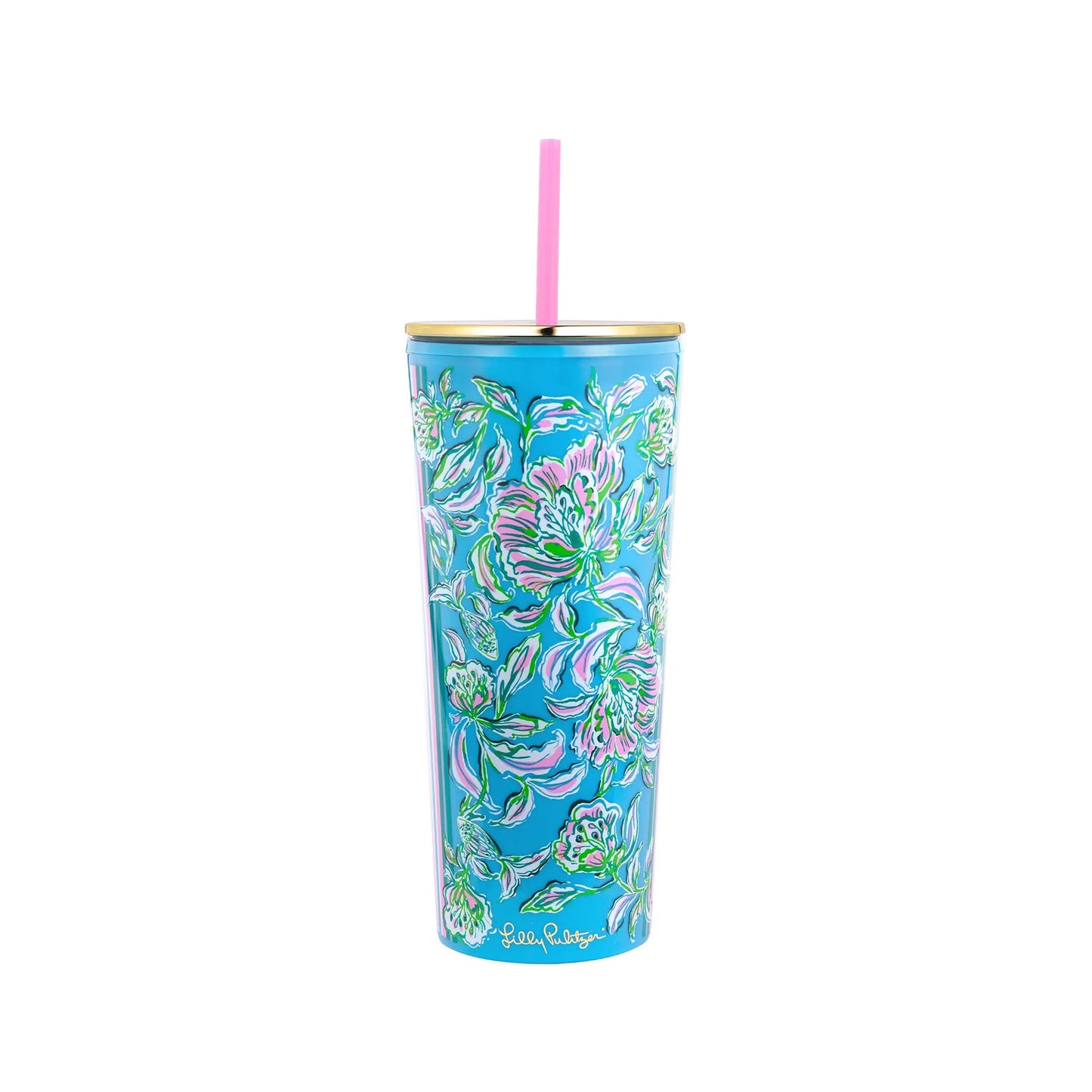 Lilly Pulitzer Tumbler with Straw 24 oz, Chick Magnet