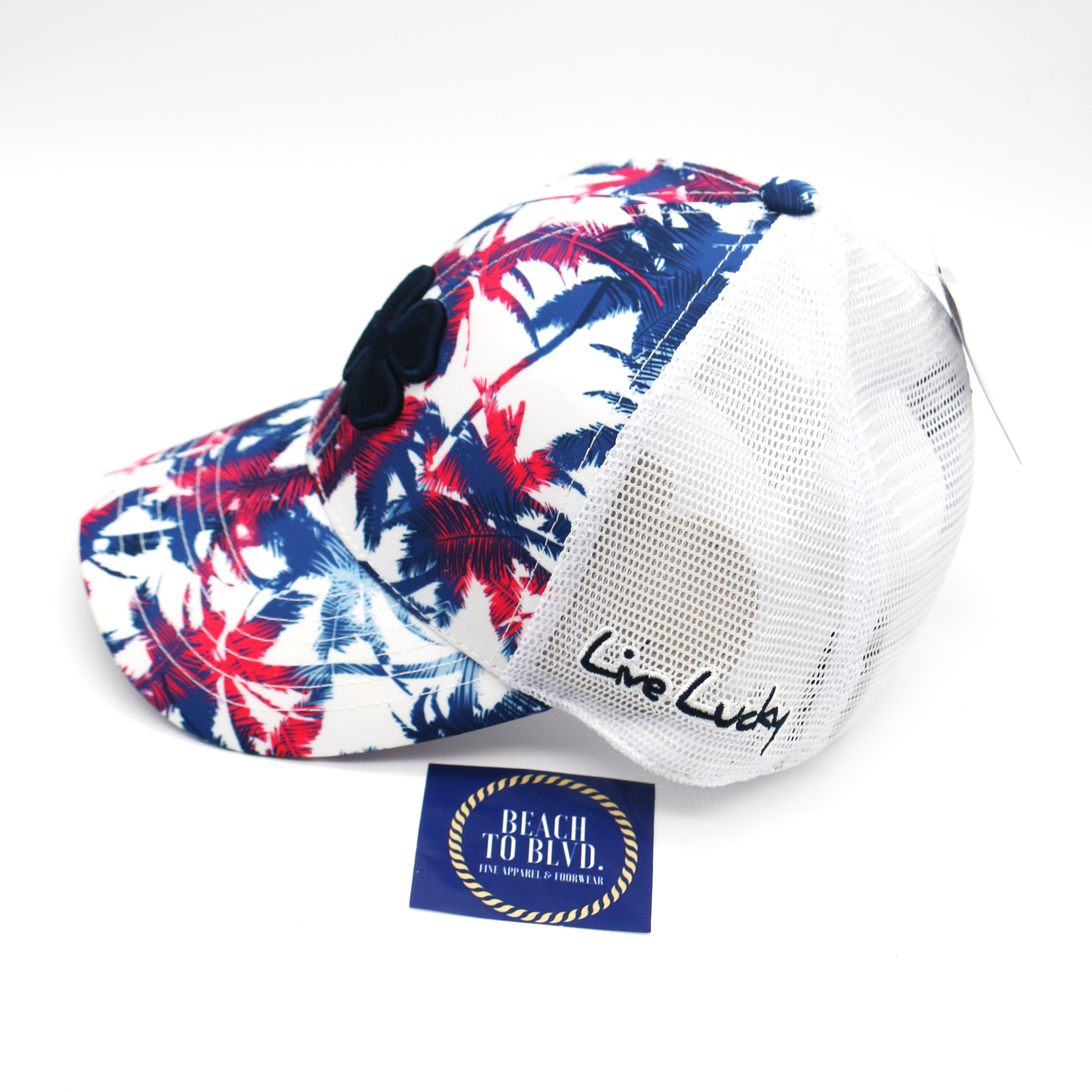 Black Clover Island Luck Snapback Hat - Tropical Print - BeachToBlvd