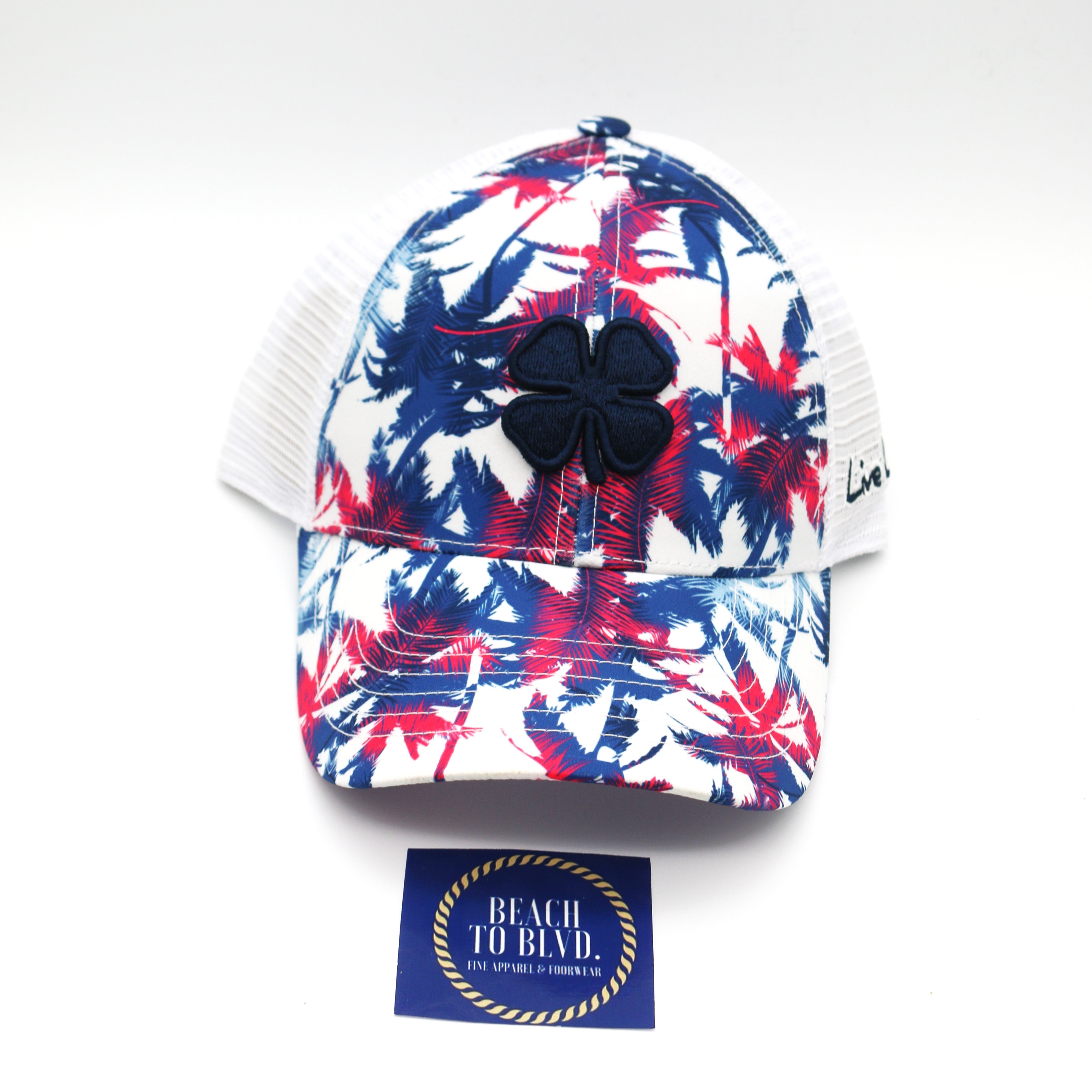 Black Clover Island Luck Snapback Hat - Tropical Print - BeachToBlvd