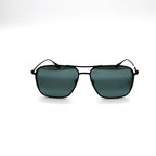Maui Jim Sunglasses 541-2M Beaches - Black Matte Frame - Gray Lens