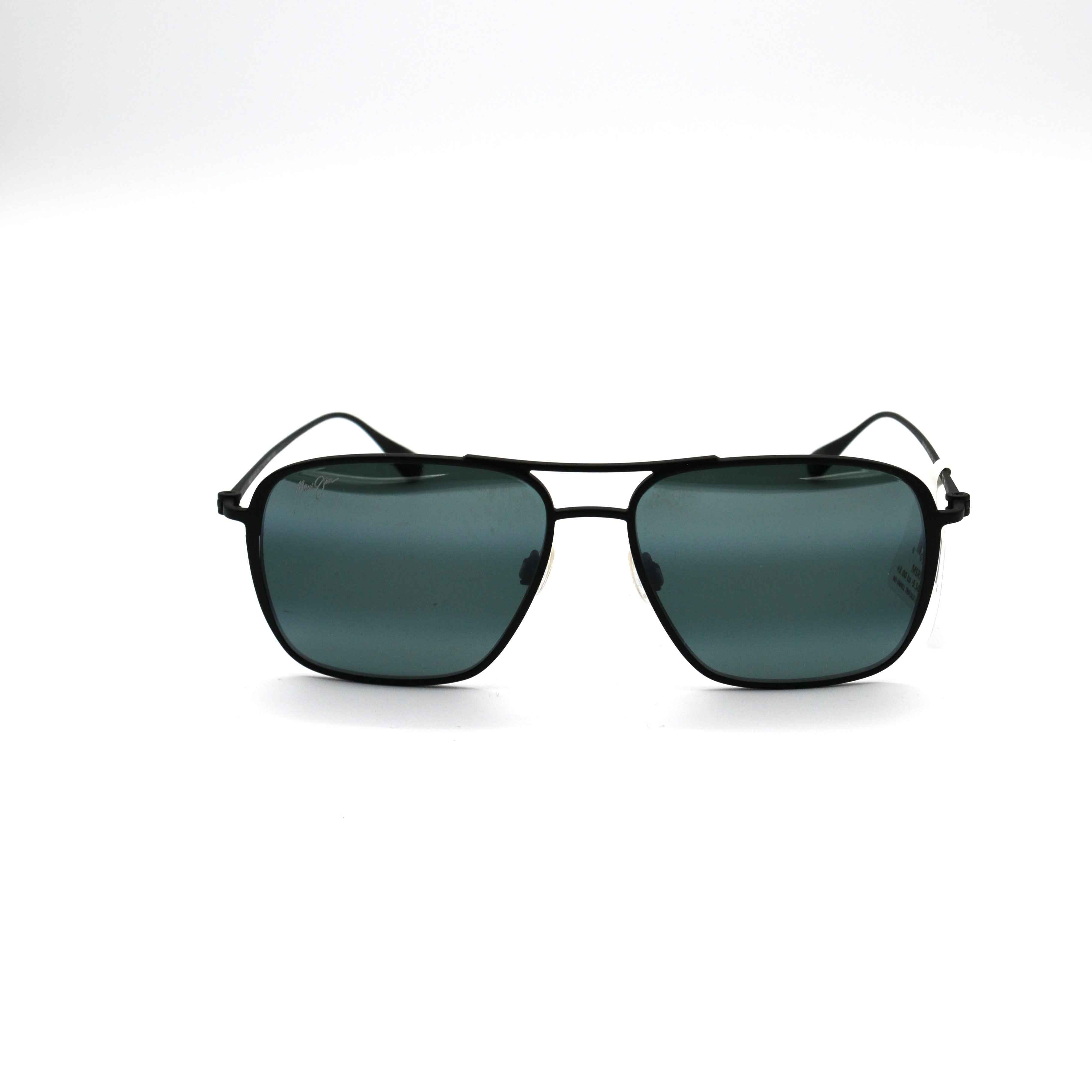 Maui Jim Sunglasses 541-2M Beaches - Black Matte Frame - Gray Lens