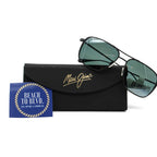 Maui Jim Sunglasses 541-2M Beaches - Black Matte Frame - Gray Lens