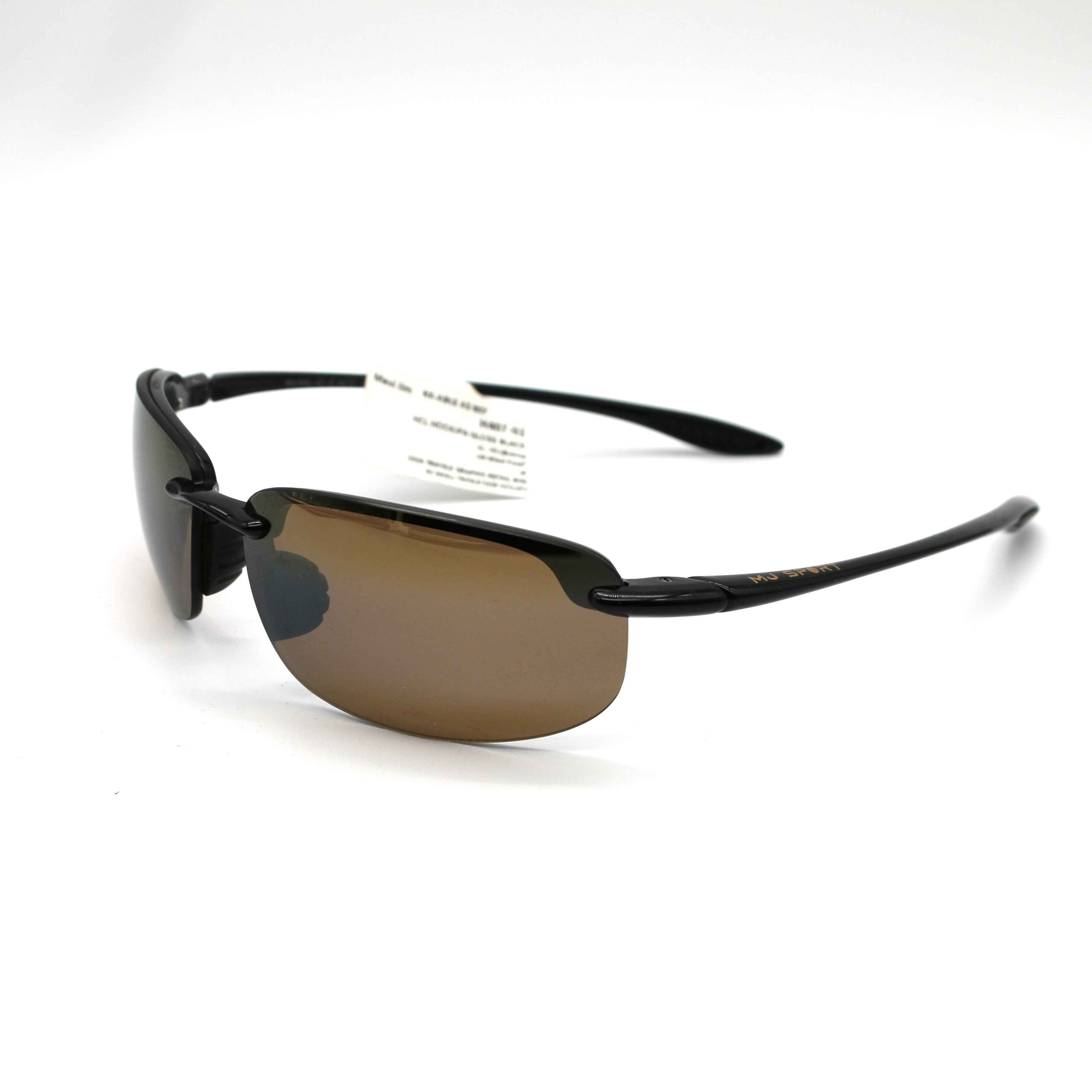 Maui Jim Sunglasses Hookipa - Gloss Black Frame w\ Bronze Lens