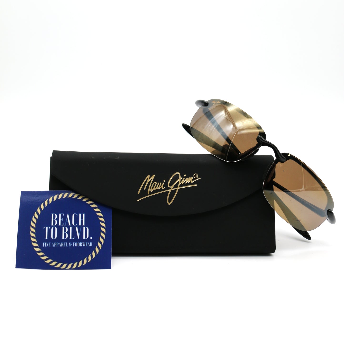 Maui Jim Sunglasses Hookipa - Gloss Black Frame w\ Bronze Lens