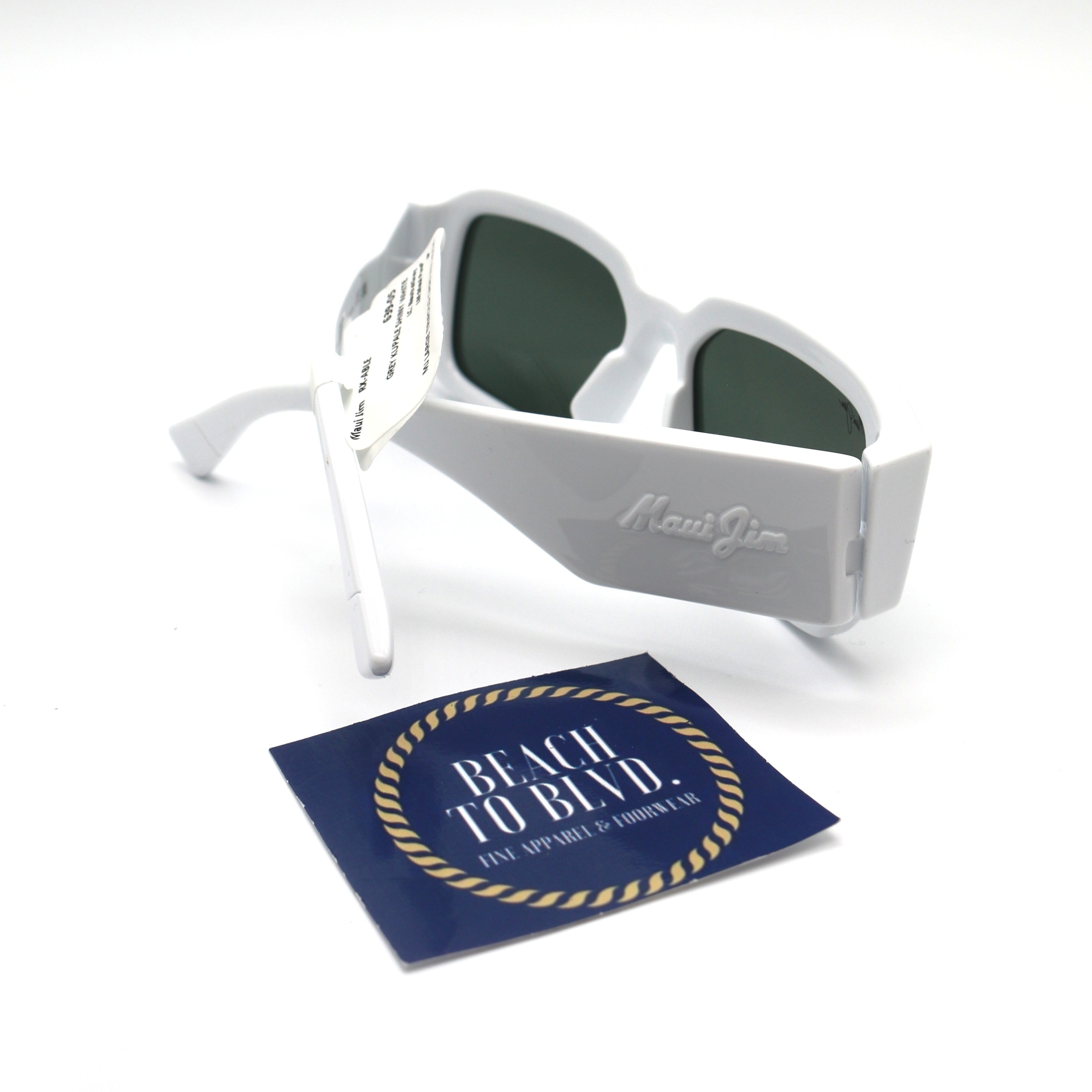Maui Jim Kupale Polarized Sunglasses - Shiny White/Neutral Grey