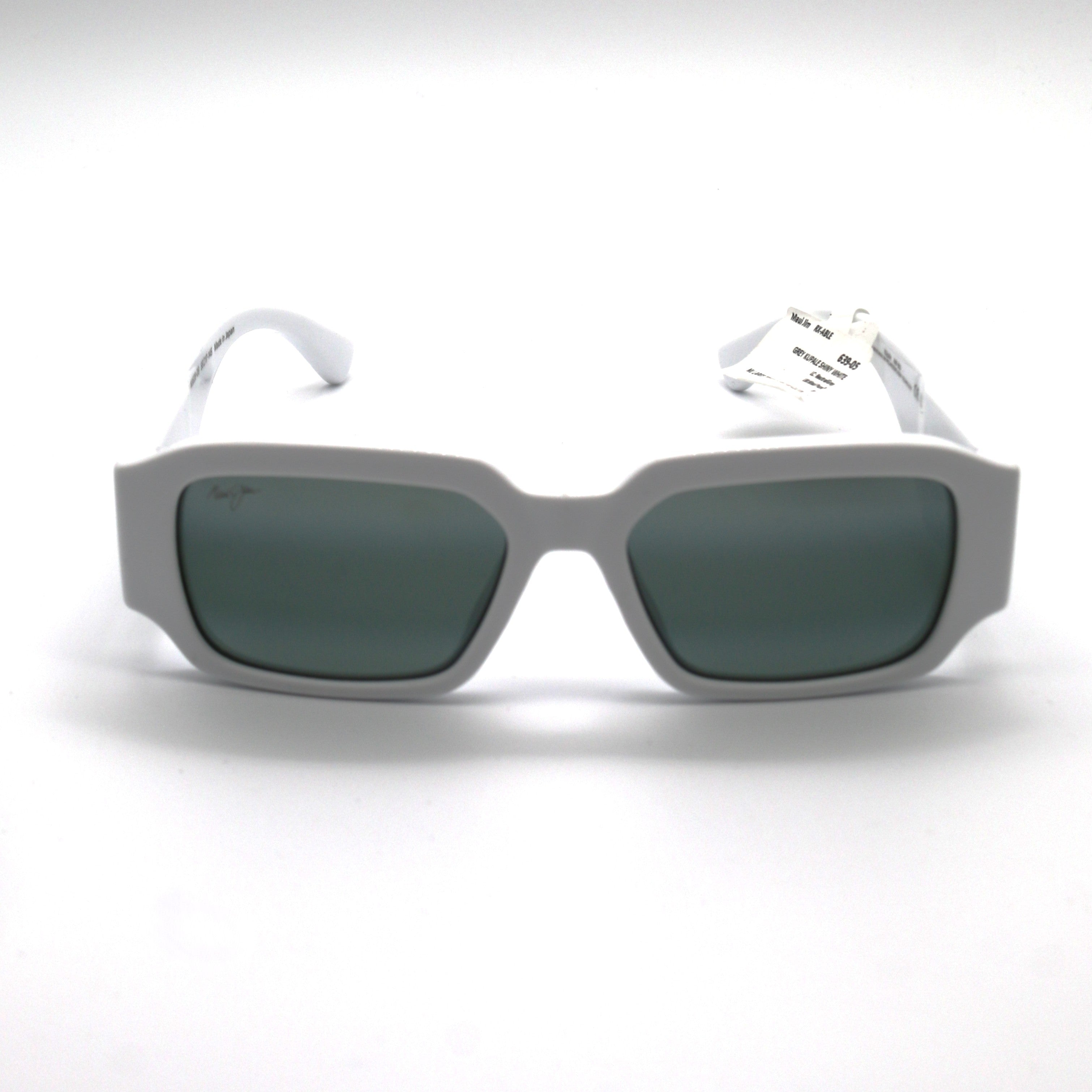 Maui Jim Kupale Polarized Sunglasses - Shiny White/Neutral Grey
