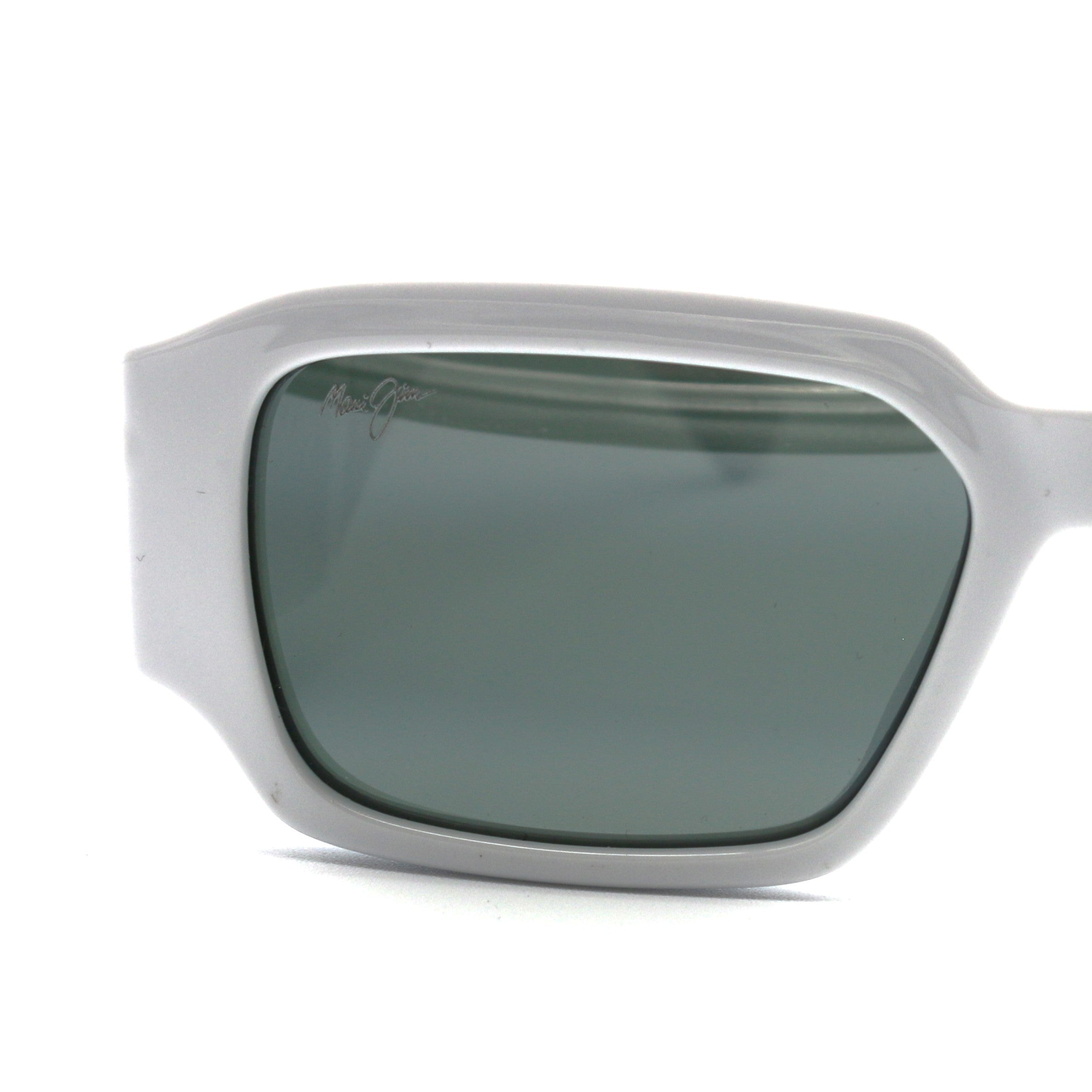 Maui Jim Kupale Polarized Sunglasses - Shiny White/Neutral Grey