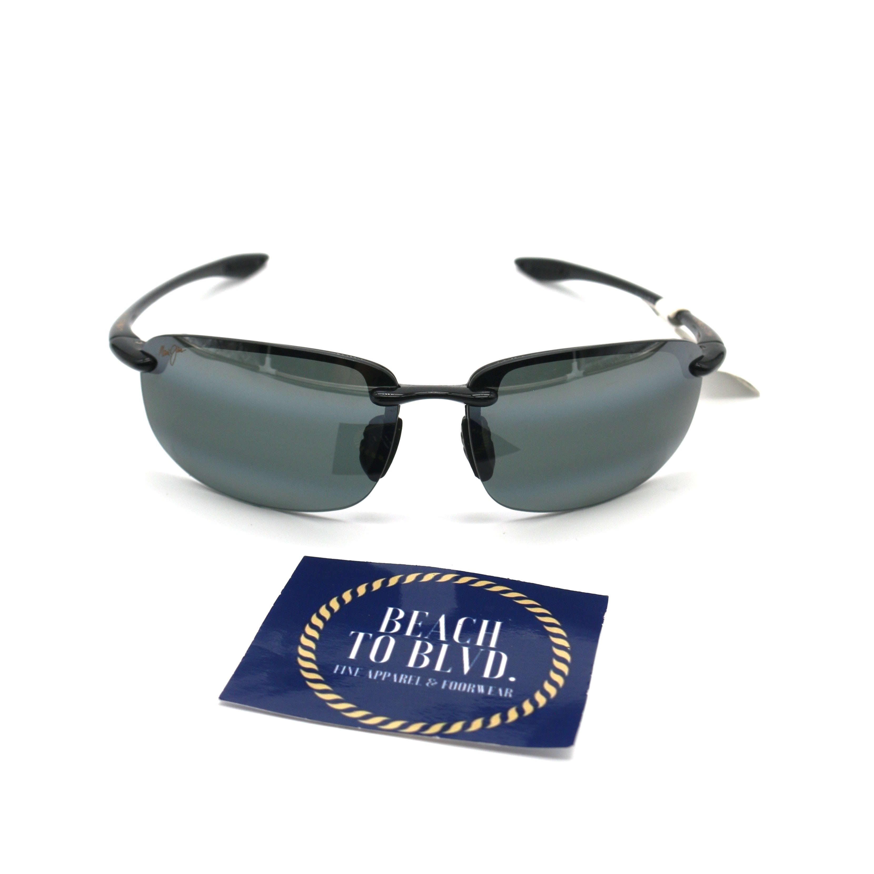Maui Jim Ho'okipa Polarized Sunglasses - Glossy Black/Neutral Grey