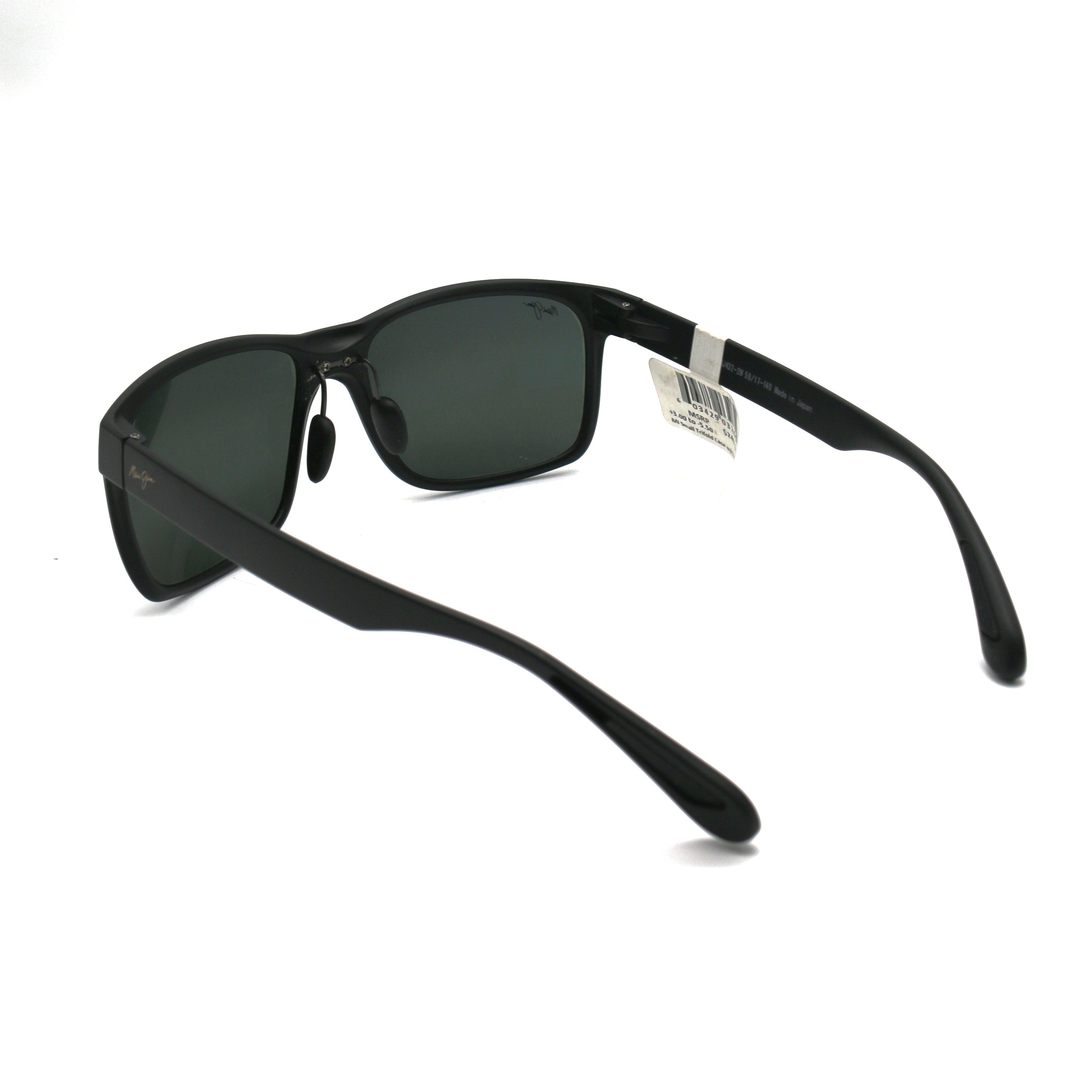 Maui Jim Sunglasses Red Sands - Matte Black Frame With Gray Lens - 432-2M