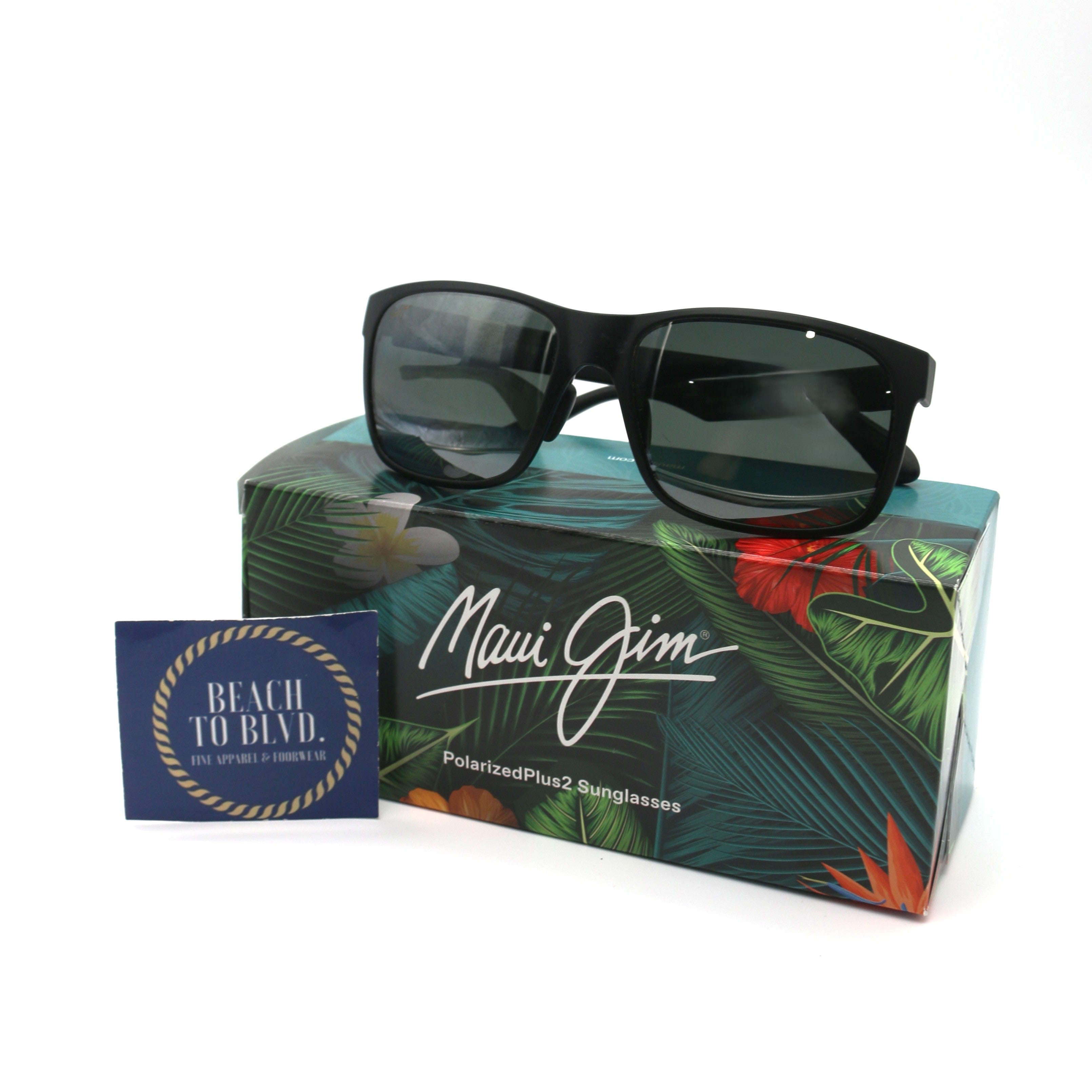 Maui Jim Sunglasses Red Sands - Matte Black Frame With Gray Lens - 432-2M