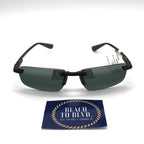 Maui Jim 'Iilkou Polarized Sunglasses - Matte Black/Neutral Grey