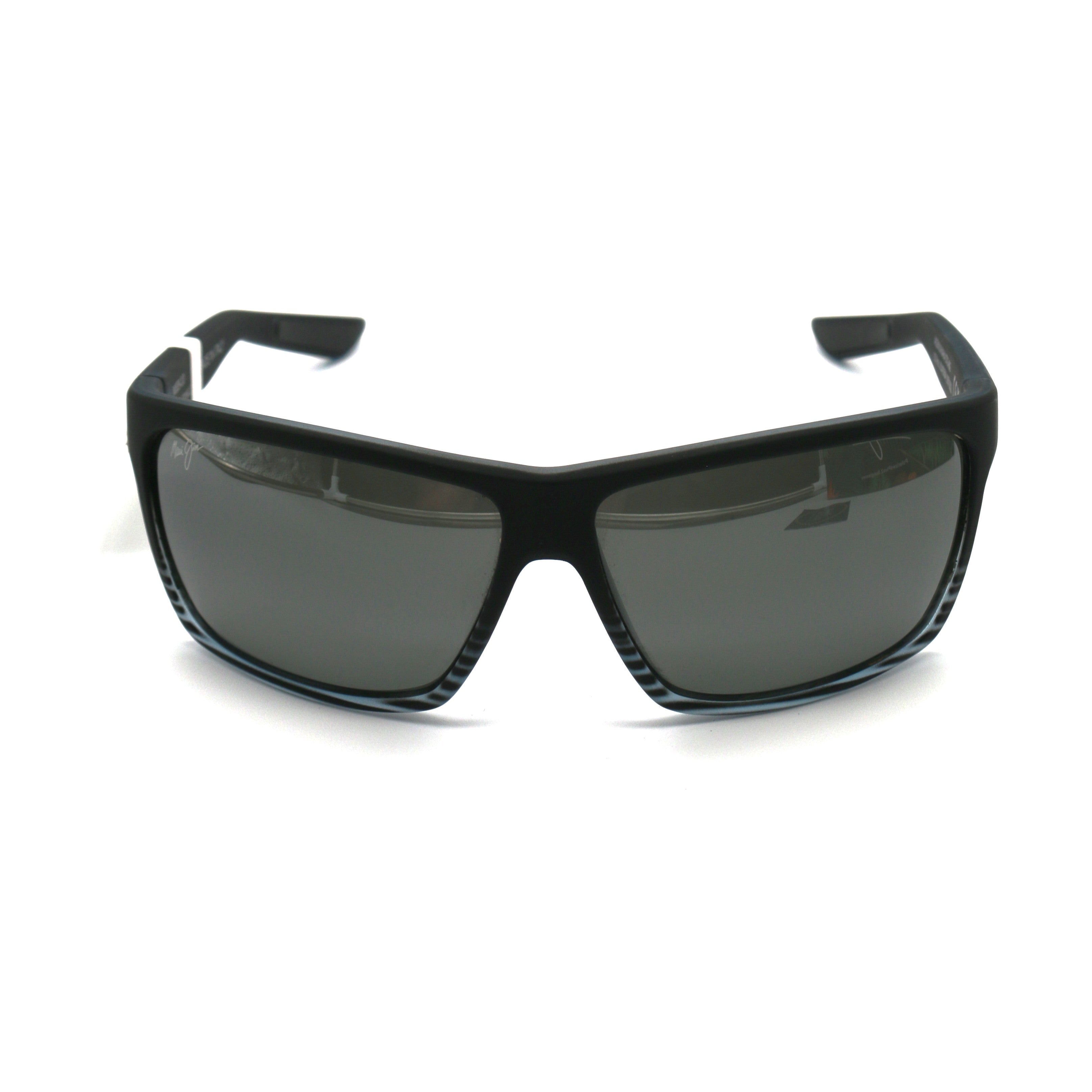 Maui Jim Alenuihaha Polarized Sunglasses - Grey Black Stripe Frame/Neutral Grey
