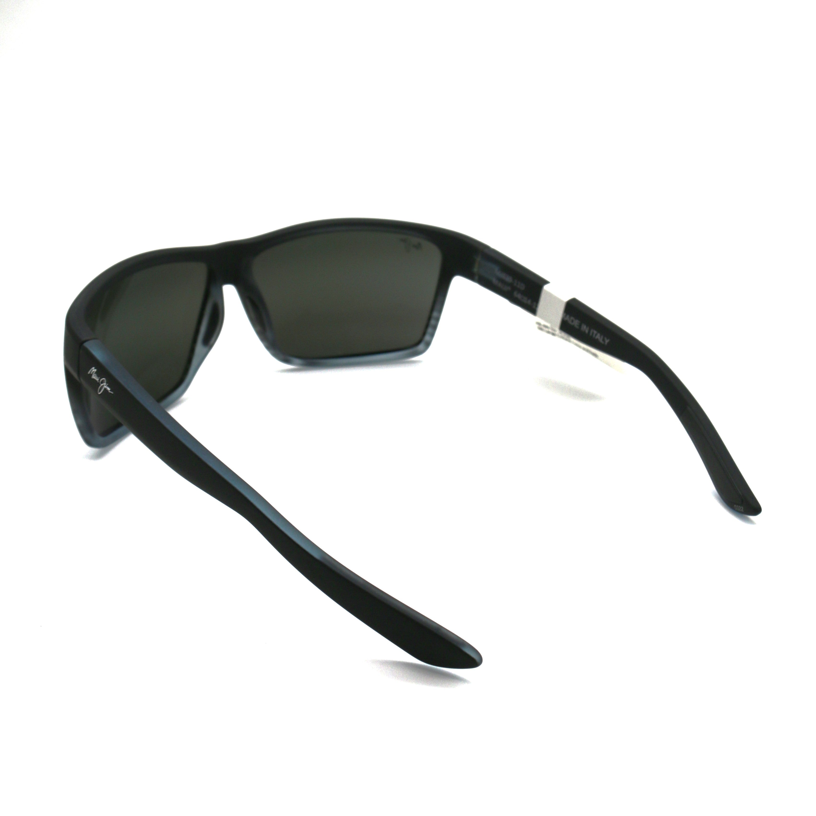 Maui Jim Alenuihaha Polarized Sunglasses - Grey Black Stripe Frame/Neutral Grey