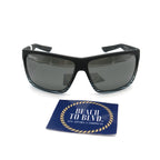 Maui Jim Alenuihaha Polarized Sunglasses - Grey Black Stripe Frame/Neutral Grey