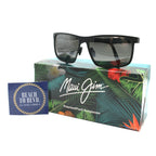 Maui Jim Sunglasses Wana - Matte Black Frame w\ Natural Gray Lens