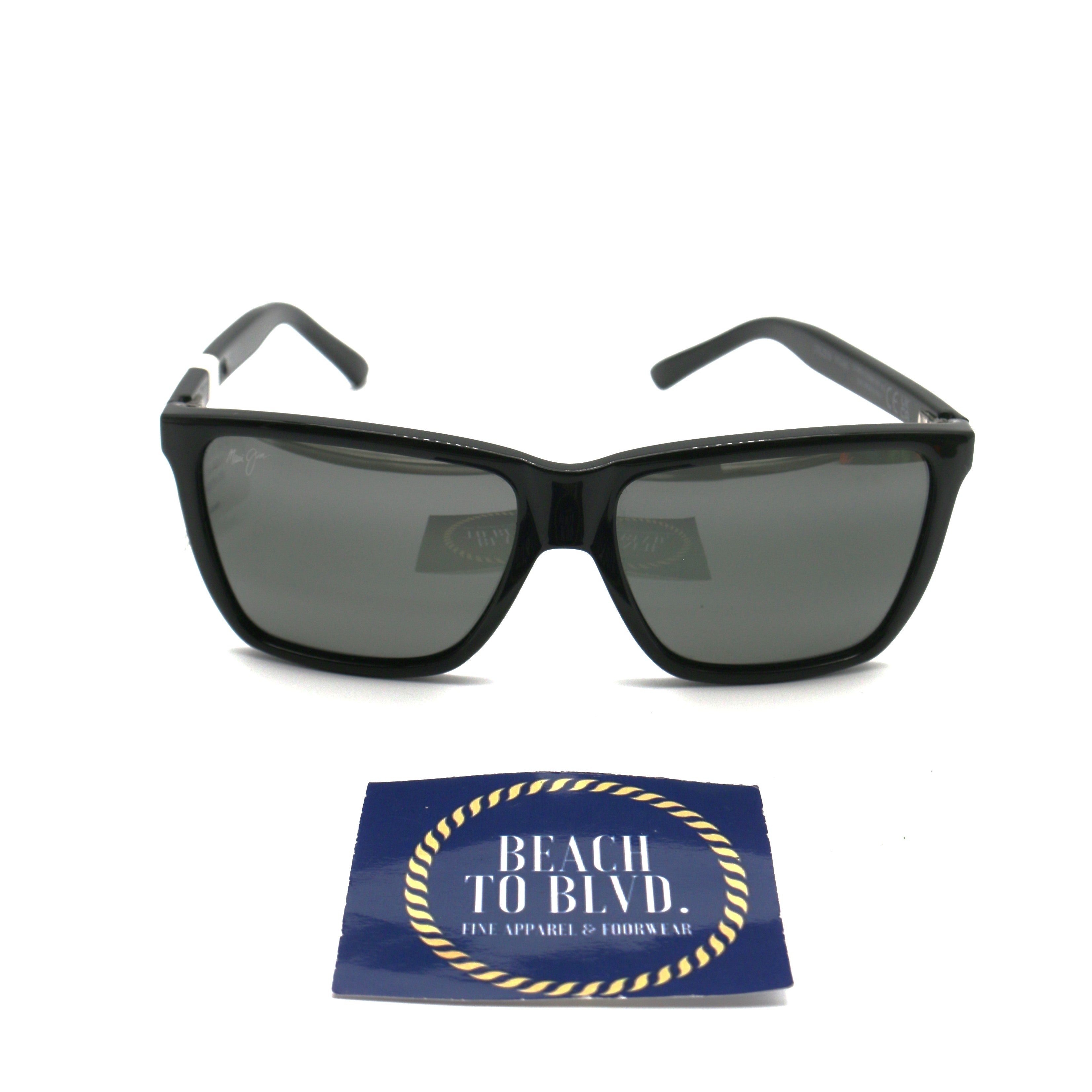 Maui Jim Sunglasses Cruzem - Black Gloss Frame - Gray Lens
