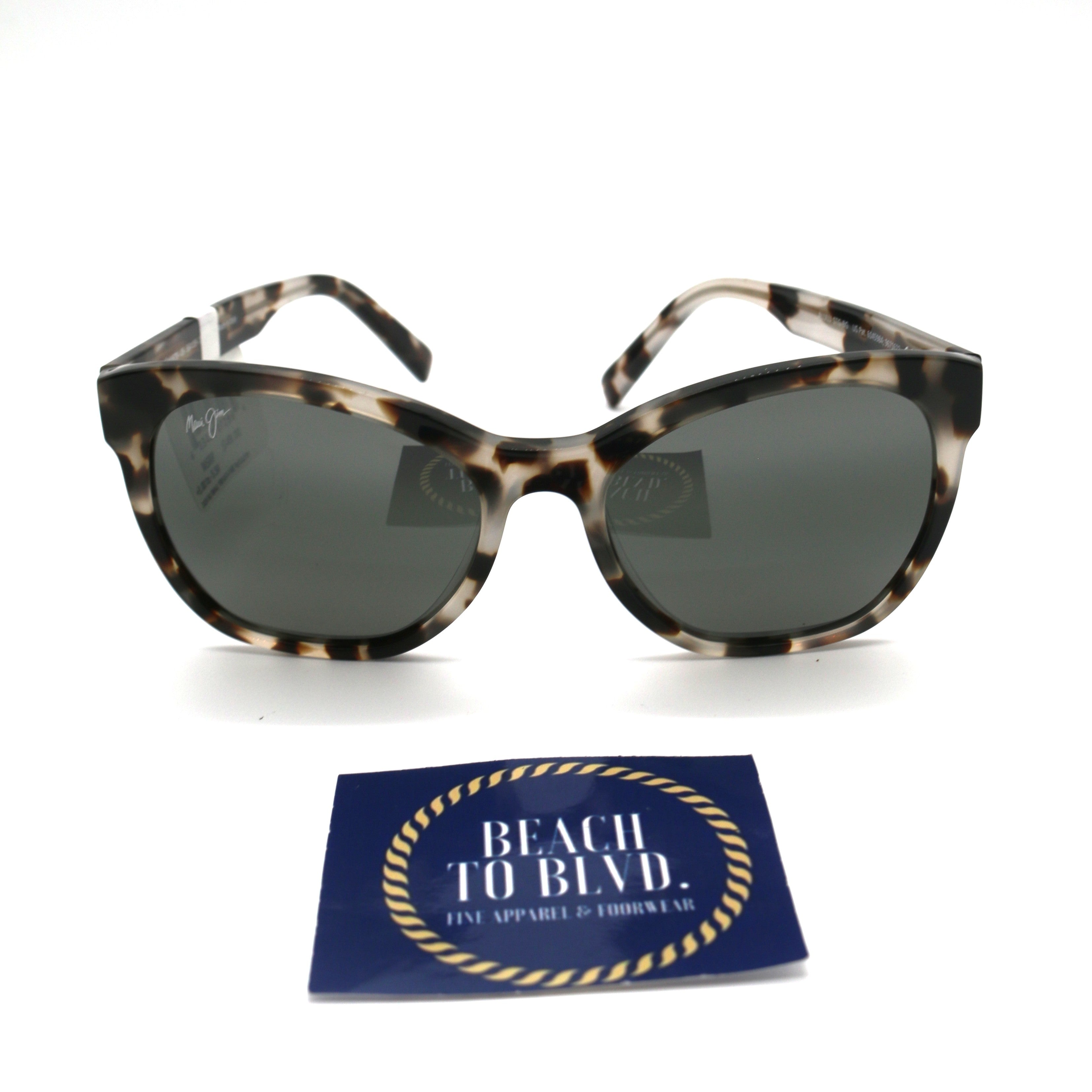 Maui Jim Alulu Polarized Sunglasses - White Tokyo Tortoise/Neutral Grey
