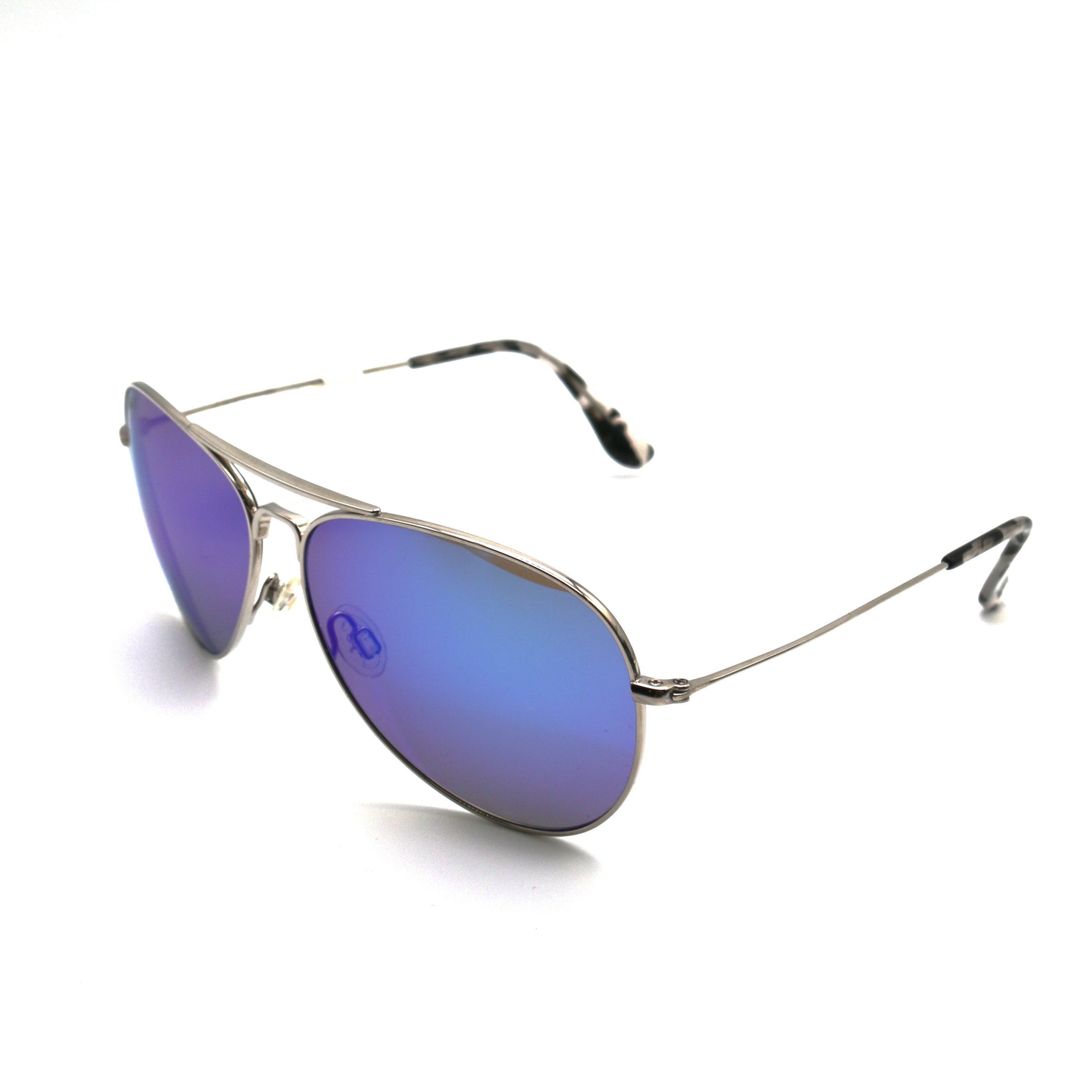 Maui Jim Mavericks Polarized Sunglasses -Silver/BlueHawaii