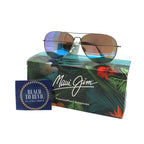 Maui Jim Mavericks Polarized Sunglasses -Silver/BlueHawaii